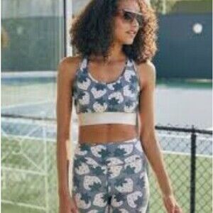 Sunwren Phoenix Rising Gray Strawberry Legging Size Small